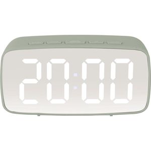 Alarm Clock Mirror LED Oval