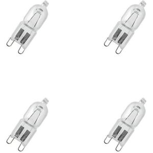 Halogeen - Lampjes - G9 - 48W (vervangt 60W) - Dimbaar - Helder Warm Wit Licht - G9 Fitting - 48Watt (60Watt) - 230V - (4 STUKS)