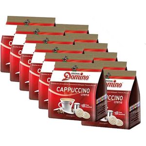 Domino Cappuccino - Koffiepads - 12 x 18 pads