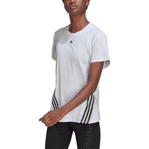 Adidas Wtr Icons 3 Stripes T-shirt Met Korte Mouwen Wit L Vrouw