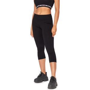 Bellivalini Dames Leggings - Neonbroek - Sport - Capri - Joggingbroek - Sporbroek - Yogabroek - BLV-BLV50-300-LE - Zwart - XL