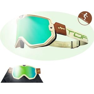 TORC ® Forza Motorbril - Anti-Fog & Krasbestendige Lens - Inclusief Microfiber Hoesje – Anti Slip Band - Licht Flexibel Frame met 3-Laags Foam Voering - Extra Heldere Lens Inbegrepen.