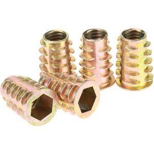 10 Stuks M10 * 25mm Inbusschroefmoeren - Zinklegering Insert Noten - Hex Drive Meubels Schroefdraad .