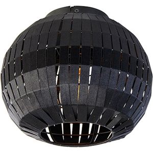 QAZQA zoe - Moderne Plafondlamp - 1 lichts - Ø 26 cm - Zwart - Woonkamer | Slaapkamer | Keuken
