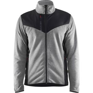 Blaklader 5942-2536 Gebreid vest met softshell - Grijs mêlee/Zwart - XS