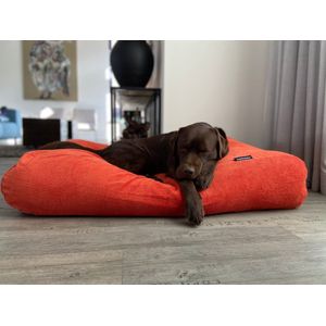 Dog's Companion Hondenkussen / Hondenbed - M - 90 x 70 cm - Oranje Ribcord