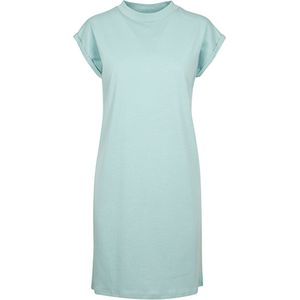 Super Oversized damesshirt 'Turtle Shoulder Dress' Blue Mint - XS