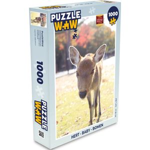 Puzzel Hert - Baby - Bomen - Legpuzzel - Puzzel 1000 stukjes volwassenen