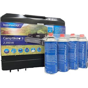 Camping Kooktoestel met 3 Branders en 2200 Watt Vermogen - Compact en Veilig voor Kamperen