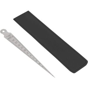 Voeler meetgereedschap 1 stuk roestvrij staal - Wiglasses kegel voelermeter met liniaal - Gatinspectiegereedschap 0-15 mm - Gereedschap meten gatgrootte - nodig .