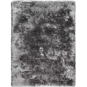 LIGNE PURE Adore – Vloerkleed – Tapijt – handgeweven – polyester – modern – hoogpolig - donkergrijs - 140 x 200 cm