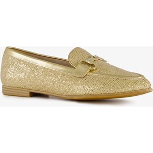 Tamaris dames loafers met pailletten goud - Maat 41