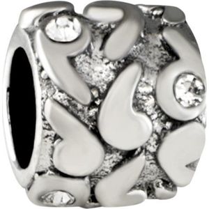 Quiges - 925 - Zilveren - Bedels -Sterling zilver - Beads - Ornament Kraal Charm - Geschikt – voor - alle bekende merken - Armband Z122