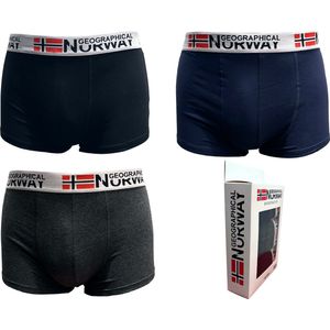 Boxershorts Geographical Norway - Trunks - 3Pack - Maat XXL - assorti A