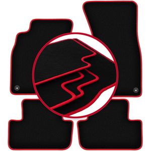 CARLUX-RED automatten voor: Audi A4 B8 sedan, stationwagen, avant, allroad (2007-2015)