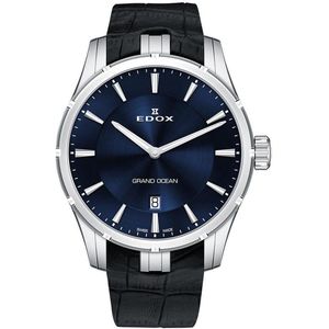 Edox 56002-3C-BUIN horloge heren - zwart - edelstaal