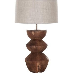 MUST Living Table lamp Bubble NATURAL,66xØ40 cm, linen natural shade