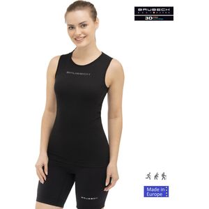 Brubeck 3D Pro Naadloos Sporttop Dames - voor Hardlopen en Inspannende Activiteiten - Zwart L