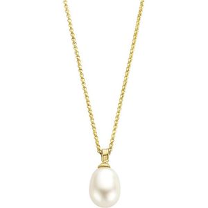 Casa Jewelry Collier Tahiti S van zilver goud verguld met hanger van zoetwaterparel