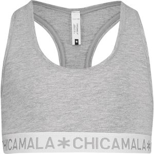 Chicamala - Meisjes Racer Back Grijs - 104