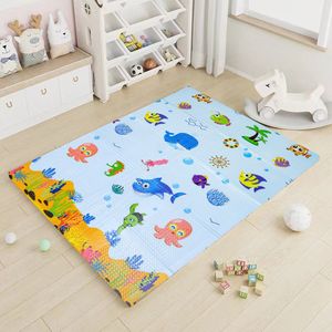 Buxibo - Dubbelzijdige Speelmat Foam - Dik XPE Foam - Kruipmat - Speelkleed - Vloermat - Baby/Peuter & Kind - Multicolor - XPE-011 - 120x180cm