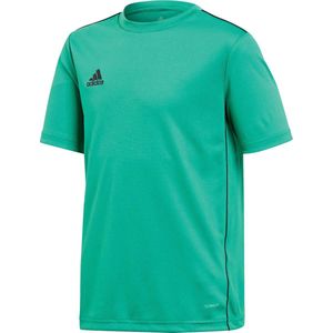 adidas - Core 18 Jersey Youth - Groen Voetbalshirt - 116 - Groen