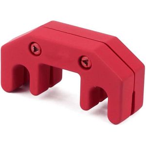 Allecto Plus - Violin Viola Oefeninstrument met demper van zinklegering - Rood, geschikt voor 3/4 en 4/4 elektrische en akoestische violen