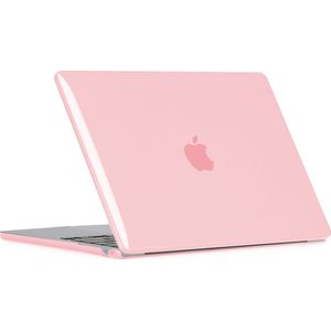 Mobigear Laptophoes geschikt voor Apple MacBook Air 15 Inch (2023-2024) Hoes Hardshell Laptopcover MacBook Case | Mobigear Glossy - Roze - Model A2941