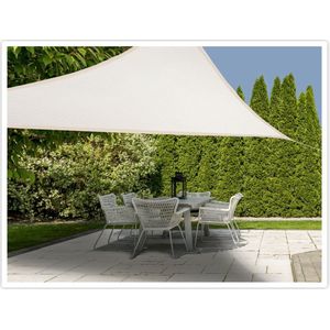 Schaduwdoek - Driehoek - Creme/Beige - 3.6 X 3.6 X 3.6 Meter - Zonwering