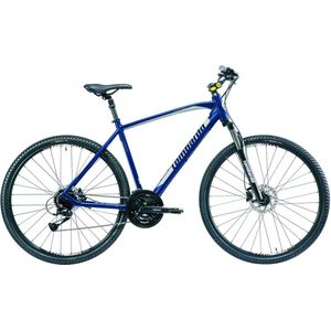 Mountainbike Lombardo - Met 24 versnellingen - 28 inch wielmaat - Herenfiets - Racefiets - Stadsfiets - Framemaat 56cm - Blauw