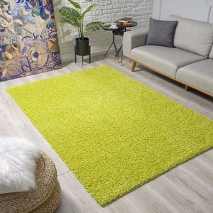 Muratap Loca Shaggy Vloerkleed Groen - 200x290 CM - Vloerkleed Hoogpolig - Tapijt Woonkamer, Slaapkamer