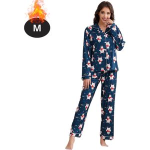 Bovista Kerst Pyjama - Dames - Kerstpyjama - Vrouwen - Slaapkleding Volwassenen - Set - Broek - Shirt - Christmas - Maat M