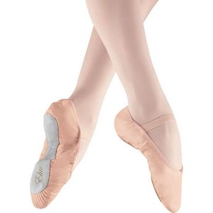 Balletschoenen Leer | ROZE | Hele zool van suède | Balletschoen voor dames | Maat 40