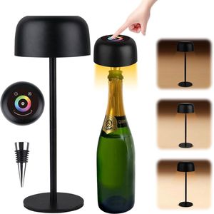 Draadloze led-tafellamp met accu - dimbaar - geschikt voor binnen en buiten - 2 stuks - warm wit & 7 kleuren