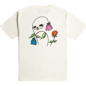 Rvca Flower Skull T-shirt - Antique White