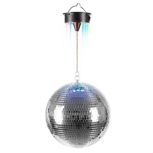 Spiegelbal met LED Verlichting - 30 cm Disco Bal met 18 RGBW LEDs