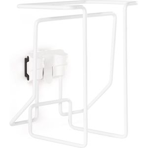 Toolflex Multifunctionele Houder voor Wegwerphandschoenen - Wand en Railmontage Wit