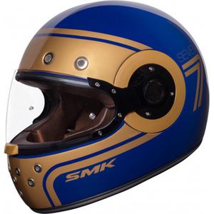 SMK Retro Seven Blue XS - Maat XS - Helm