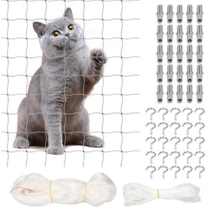 6 x 3 m transparant kattennet voor balkon en raam - kattennet zonder boren Kattennet - Kattennet Balkon