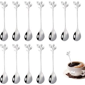 theelepel / koffielepels Espresso lepels, dessertlepels theelepels, kleine mini-lepels set voor feesten, vaatwasmachinebestendig - 12pcs