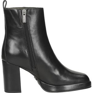 Bronx New Melanie Enkellaarsjes - Enkelboots met rits - Dames - Zwart - Maat 37