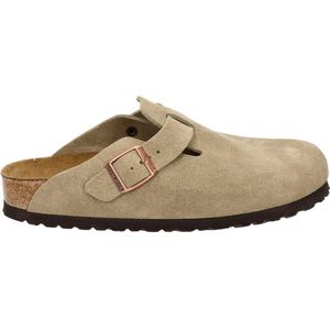 Birkenstock Boston SFB VL Narrow Unisex Clogs - Taupe - Maat 41