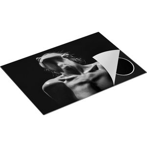 Chefcare Inductie Beschermer Naakte Vrouwen Lichaam - Erotiek - Zwart Wit - 75x52 cm - Afdekplaat Inductie - Kookplaat Beschermer - Inductie Mat