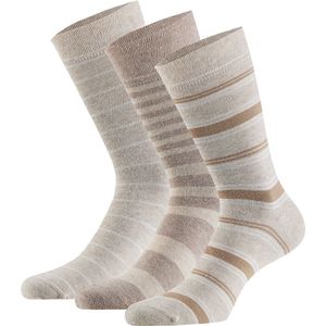 Apollo - Heren sokken van biologisch katoen - 6-Paar - Beige - Maat 39/42 - Bio-Katoen - Duurzaam - Sokken maat 39 42