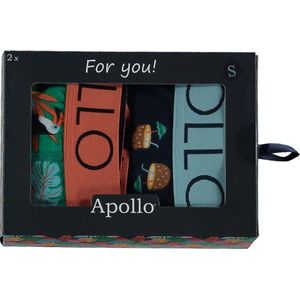 Apollo - Giftbox boxershorts heren - Tropical - Maat M - Giftbox mannen - Verjaardagscadeau - Cadeaudoos