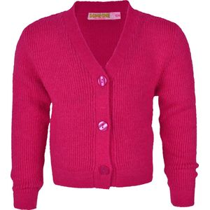 Someone - Cardigan - Maat 110 - Meisjes - Kobalt -