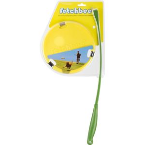 Fetchbee Frisbee met werpstok - Geel