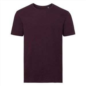 Russell - Pure Organic T-Shirt - Bordeauxrood - 100% Biologisch Katoen - L