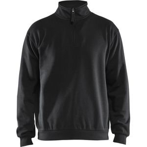 Blaklader Sweatshirt met halve rits 3587-1169 - Zwart - 5XL