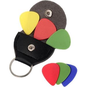 Plectrum Sleutelhanger Inclusief 6 Plectrums - Plectrumhouder - Guitar pick holder - Universele houder - 1 stuks voor aan de sleutelbos